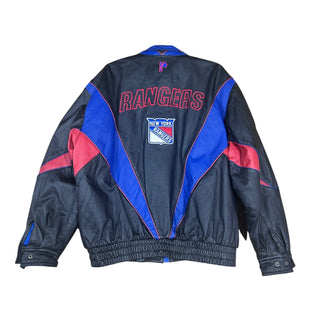 New York Rangers Leather Jacket Sz XL(nj)