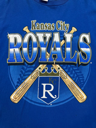 90s Kansas City Royals Cross Bats Tshirt size 2X