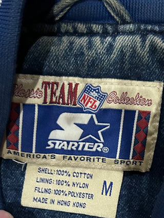 Dallas Cowboys Denim Bomber Jacket Sz M