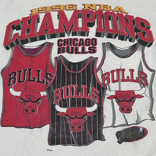 1996 Chicago Bulls NBa Championship Tshirt Sz L (NJ)