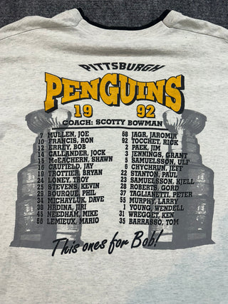 1991-92 Back 2 Back Penguins Tshirt size XL