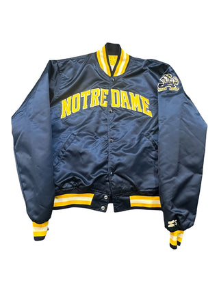 90s Notre Dame Satin Jacket size XL