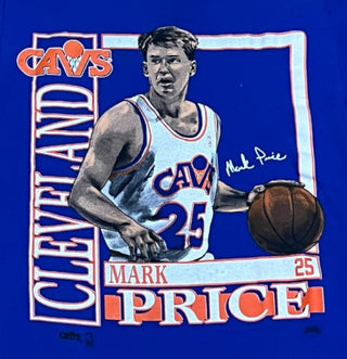 Cleveland Cavaliers Mark Price Trading Card Tshirt Sz L