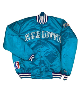 Charlotte Hornets Satin Jacket size 3X Tall