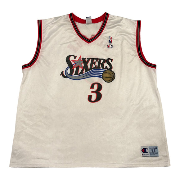 Sixers Allen Iverson Jersey size 52/2X