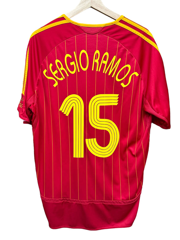 2008 Spain Sergio Ramos Jersey size L