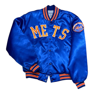 NY METS SATIN SWINGSTER JACKET SZ L