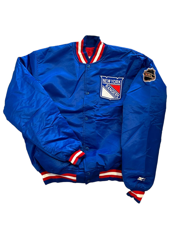 NY Rangers Satin Jacket size Large