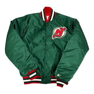 NJ Devils Green Starter Jacket size XL