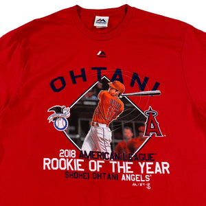2018 Shohei Ohtani Rookie of the year MLB tee size L