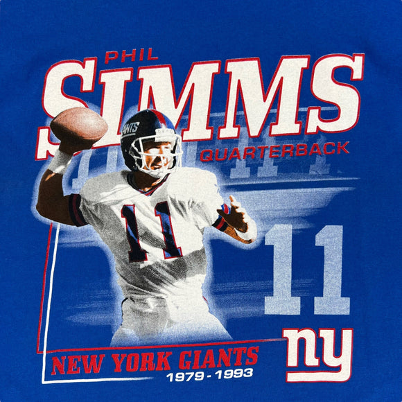 Y2K New York Giants Phil Simms tee size XL