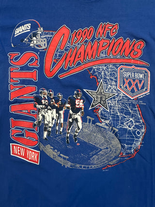 1990 Giants NFC Champions Tshirt size L