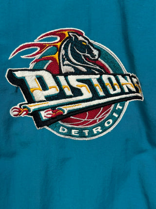 90s Detriot Pistons Warm Up Jacket size L