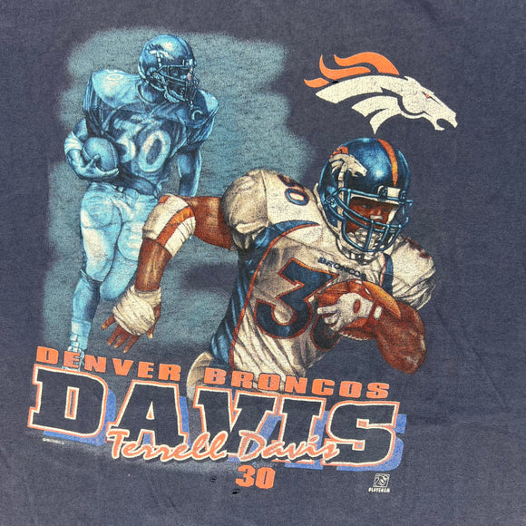 90s Nutmeg Denver Broncos Terrell Davis t shirt size XL