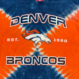 90s Denver Broncos NFL tie dye t shirt size M