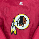 90s Starter Washington Redskins NFL puffer hoodie jacket size XL