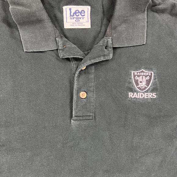 90s Lee Oakland Raiders polo shirt size XL