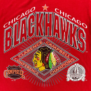 1992 Chicago Blackhawks conference champions t shirt size M