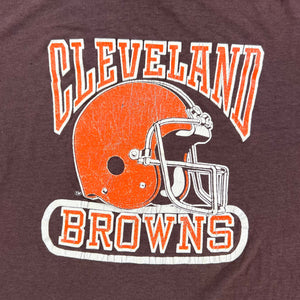 80s Logo 7 Cleveland Browns NFL helmet tee size L
