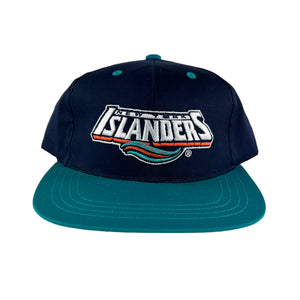 90s New York Islanders old logo snap back hat