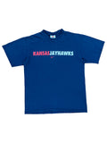 Y2K Nike center swoosh Kansas Jayhawks KU t shirt size M