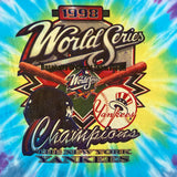 1998 New York Yankees World Series Champions tie dye tee size XL