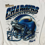 90s San Diego Chargers NFL helmet crewneck size XL