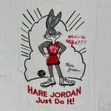 90s Hare Jordan Bugs Bunny What's Up Mike? tee size M