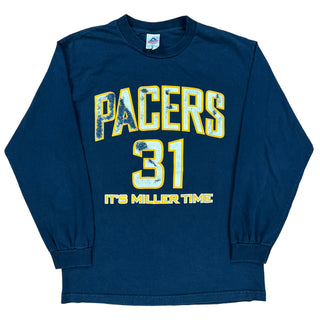 Y2K Indiana Pacers It's Miller Time Reggie Miller long sleeve shirt size L