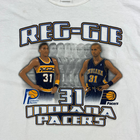 Y2K Reg-Gie Miller Indiana Pacers NBA player t shirt size XL – Mr