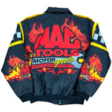 90s Swingster Mac Tools Motor Sports flame jacket size M