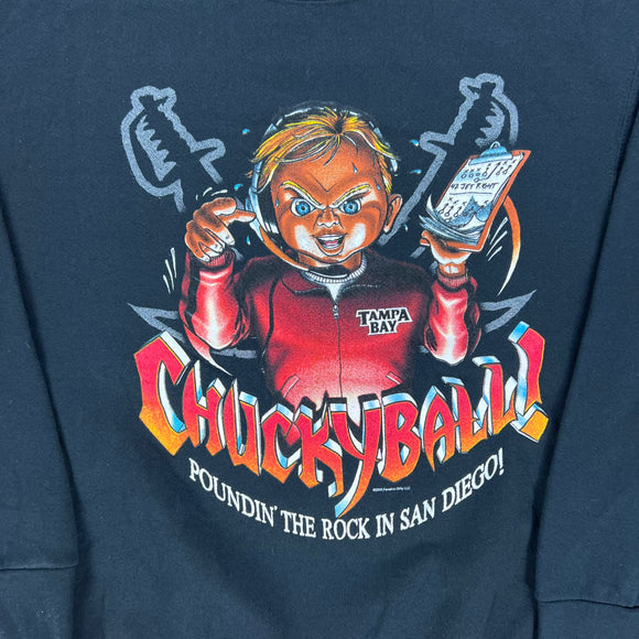 2003 Chucky Ball! Tampa Bay Buccaneers NFL crewneck size L