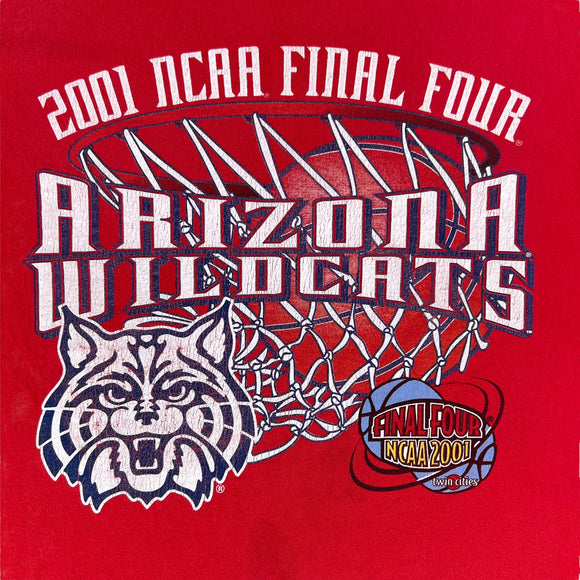 2001 Arizona Wildcats NCAA Final Four tee size L