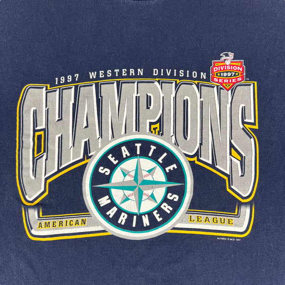 1997 Seattle Mariners American League champions tee size XL