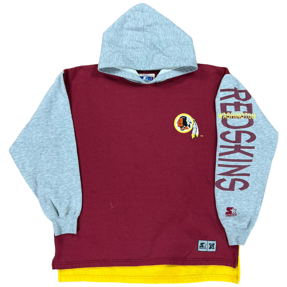 90s Starter Washington Redskins sleeve spellout hoodie size XL