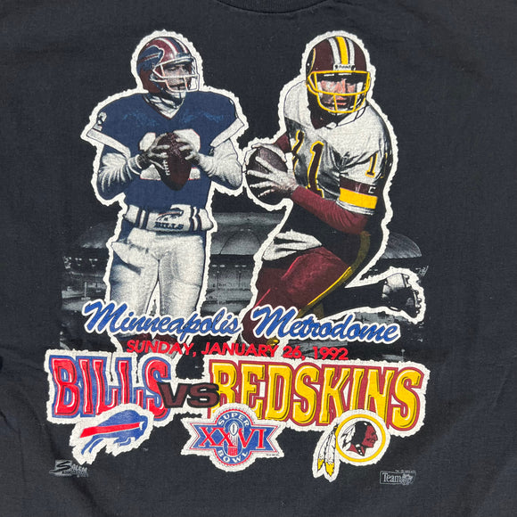 1992 Salem Sports Jim Kelly Mark Rypien Buffalo Bills tee size XL