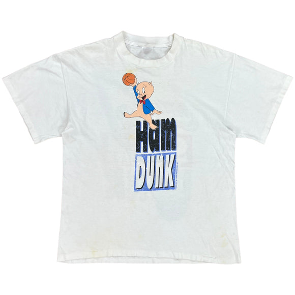 1992 Nike Ham Dunk Slam Dunk Michael Jordan Looney Tunes tee size L