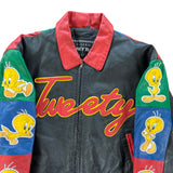 1998 Looney Tunes Classic Collection Tweety Bird Leather jacket size XL