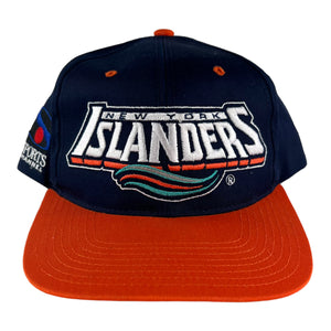 90s New York Islanders old logo JC Penney NHL snap back hat
