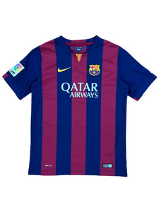 2014 Nike FC Barcelona Qatar Airways soccer jersey size S