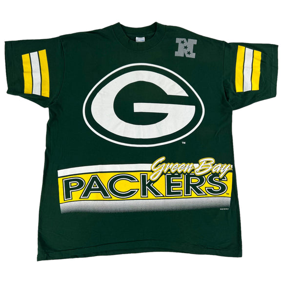 90s Salem Green Bay Packers all over print AOP tee size XL