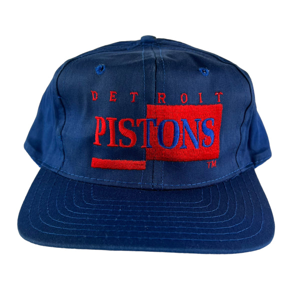 90s AJD Detroit Pistons NBA snap back hat