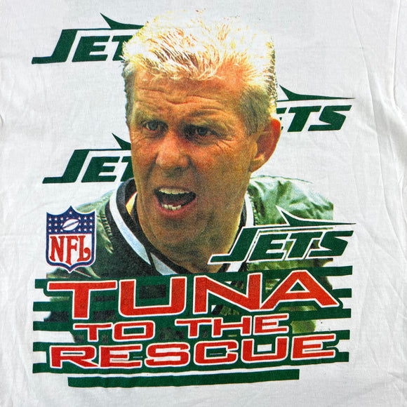 1997 New York Jets Bill Parcels Tuna To The Rescue tee size L
