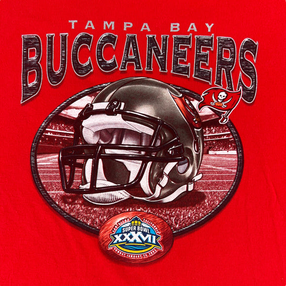 Y2K Lee Sport Tampa Bay Buccaneers Super Bowl XXXVII tee size XL