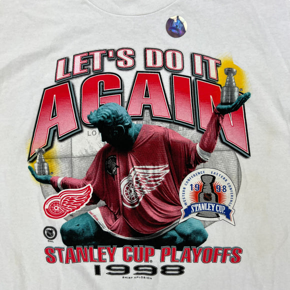 1999 Detroit Red Wings Let's Do It Again Stanley cup tee size L