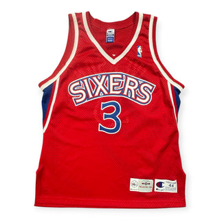 Authentic 96 Allen Iverson Sixers Jersey size 44