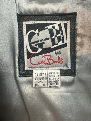 Oakland Raiders Leather Jacket size 3XL