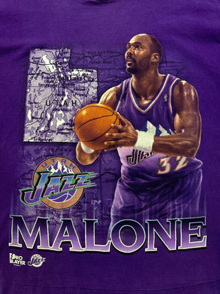 90s Jazz Karl Malone Tshirt size L (DP)
