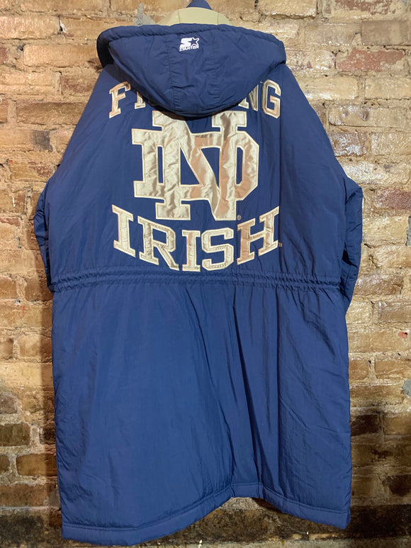 Notre Dame Fightin Irish Stadium Trench Coat XL