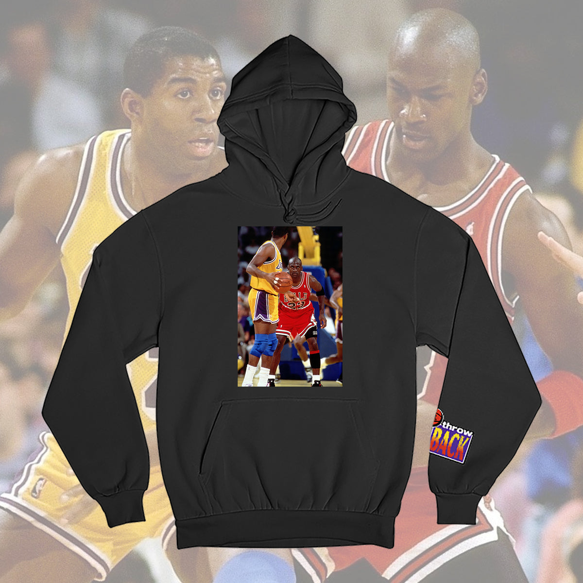 MJ vs Magic Staredown Design – Mr. Throwback NYC